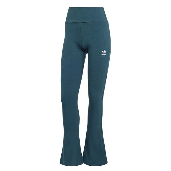 Small NEW Adidas Essential Rib Flared Legging ArcticNight Teal 32"Inseam - Picture 1 of 11